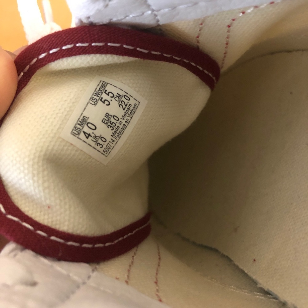 Red/off white vans - Picture 2 of 2
